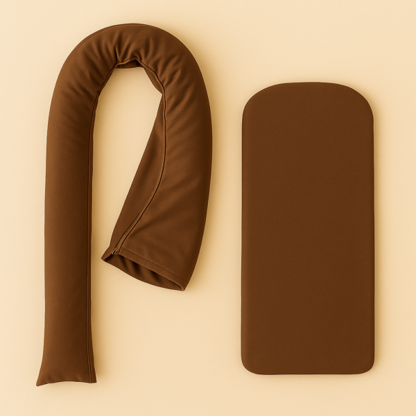 housse reducteur de lit marron