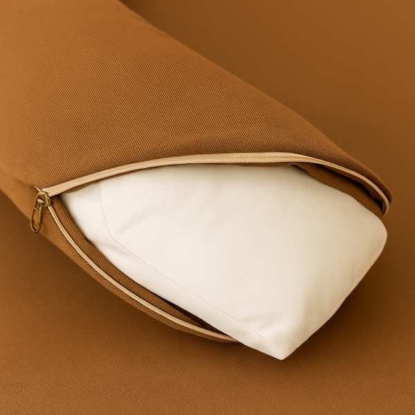 housse reducteur de lit marron