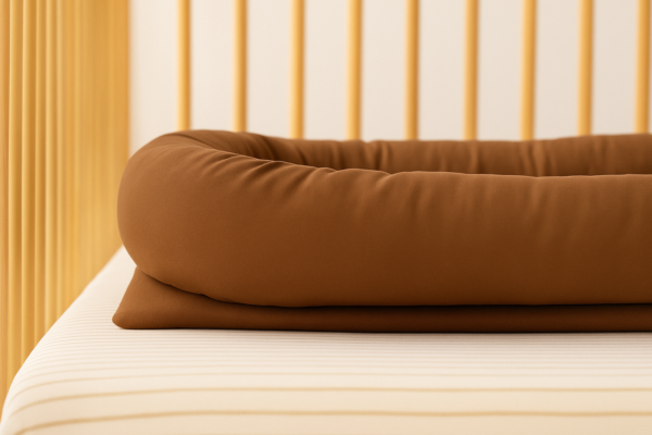 Coussin de lit pour nouveau-né marron